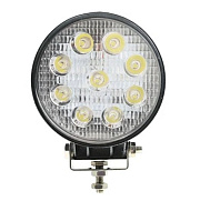 Фара противотуманная 10-30V и рабочего света,27W LED (d=115мм, 9 LED)