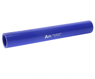 Патрубок КАМАЗ радиатора отводящий нижний короткий (L=290мм,d=32мм) синий силикон MEGAPOWER