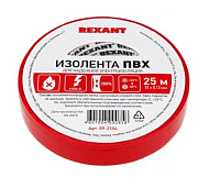 Изолента 15ммх25м красная REXANT