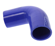 Патрубок МАЗ радиатора угловой (L=220мм,d=70х60мм) синий силикон MEGAPOWER